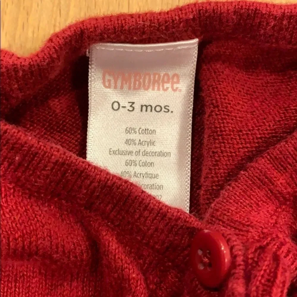 GYMBOREE 𝅺0-3 M girls sweater
